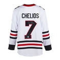 thumbnail image 1 of Chris Chelios Signed Chicago Blackhawks White Fanatics Breakaway Jersey, 1 of 3