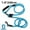 Blue 1.0x240cm, variant on Dog Leash Hands Free Dogs Leash Reflective Leashes for Dog Walking Running Rope 2.4M Long Adjustable Double Leashes Dogs Ropes