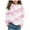 Pink1, variant on Maean Toddler Kids Shirts Long Sleeve Crewneck Causal Loose Tie Dye Tshirts Tops for Boys Girls