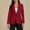 Red, variant on Hueook Winter Jackets for Women Fashion Solid Pocket Button Suit Coat Long Sleeve Pocket Casual Coat/Jacket Pink 2X