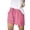 F28 Pink, variant on Likimi Womens Shorts Stretchy Elastic Waist Striped Print Casual Fashionable Sport Summer Shorts Dark Green Size L