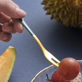 thumbnail image 2 of 7 Uds Mini tenedores para cócteles, tenedores para aperitivos, tenedores para caracoles de acero inoxidable, tenedores para degustación de postres de frutas de 2 puntas brillar Electrónica, 2 of 5