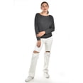 thumbnail image 5 of Sueter de cuello barco Roman Fashion /Juvenil, 4013 (Gris obscuro) gris oscuro M, 5 of 5
