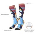 thumbnail image 5 of Saiise Bluey Funny Socks Men Women Boys Kids Adults Novelty Graphic Crew Tube Socks Crazy Design Casual Dress Socks for Sports,Running,Travel, 5 of 7