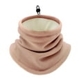 thumbnail image 3 of Calentador de cuello de invierno, bufandas circulares con forro polar suave para el frío Rosa, 3 of 9