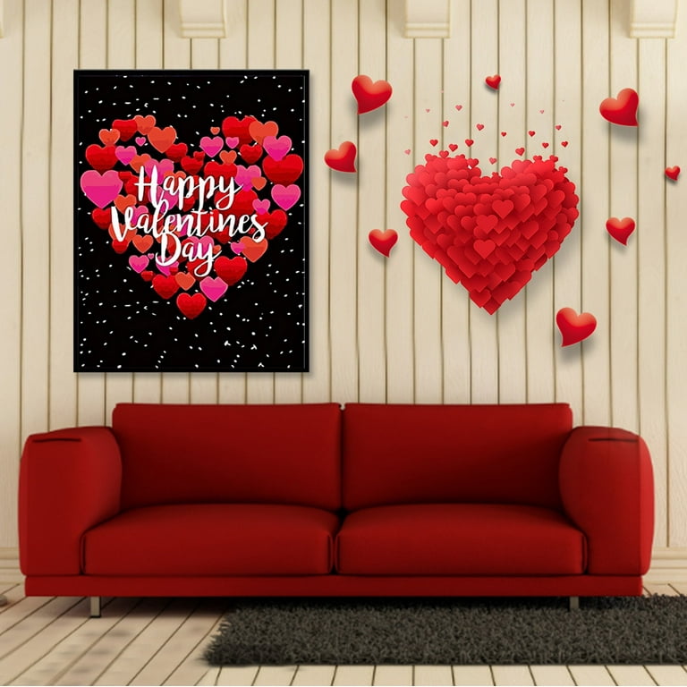 Pmuybhf Valentines Day Gifts 2024 Valentine's Day Lover Diamond Painting Kits for Adults Home Wall Decoration Diamond Painting Set Beautiful DIY 5D
