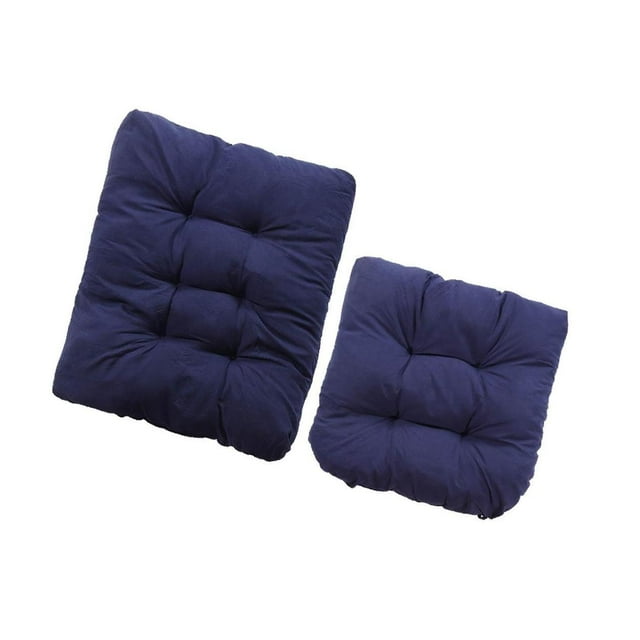 Maoww Rocking Chair Cushion Non Slip with Ties Thick Soft for Garden Chairs Blue