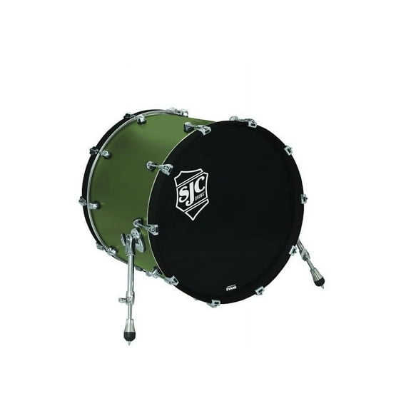 SJC Drums Navigator Bass Drum  18"x22" - Olive Green
