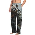 thumbnail image 6 of Gukieu Surreal Panda Warrior Print Men's Home Trousers, Elastic Drawstring Home Pajamas Clothing Suitable for Adult Men-Small, 6 of 6