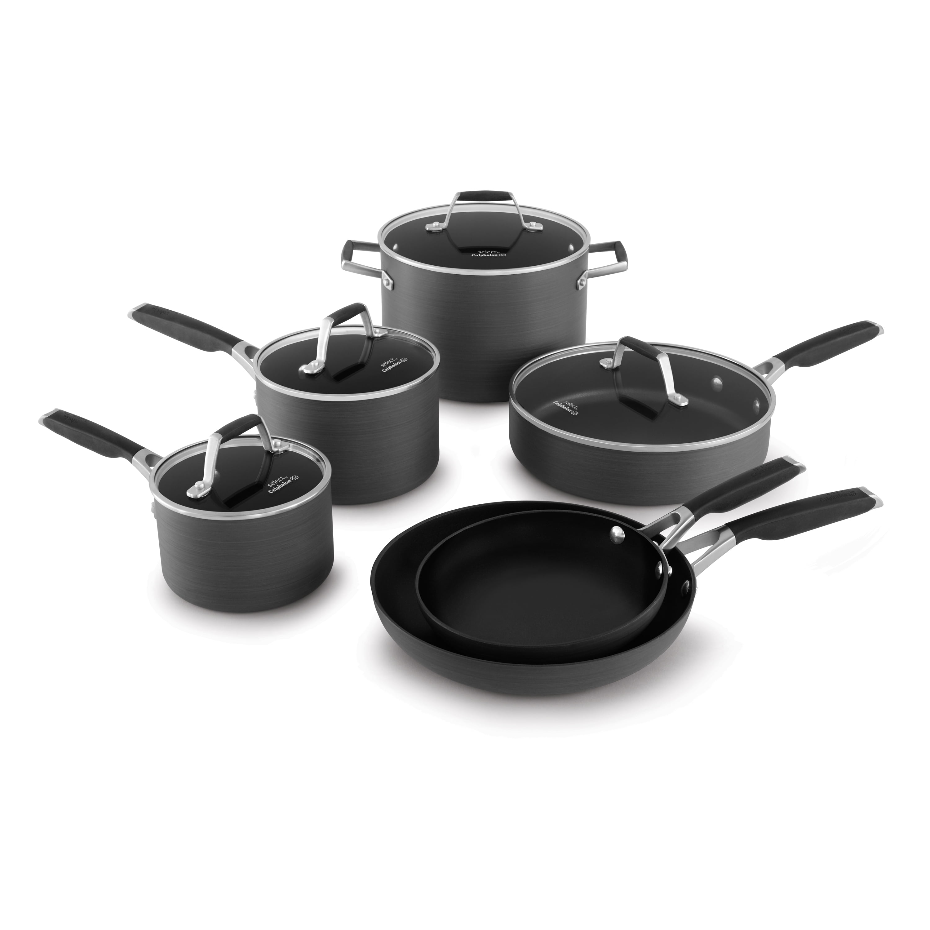 Select by Calphalon Hard-Anodized Nonstick 10-Piece Cookware Set