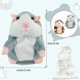 thumbnail image 5 of 2 hámsteres parlantes grises y marrones CHAO juguetes de peluche divertidos, 5 of 5
