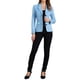 thumbnail image 2 of BLAZER DE ANTE SINTÉTICO PARA MUJER INSPIRE CHIC, MANGA LARGA, CUELLO DE SOLAPA, CHAQUETA DE BOTONES TALLA S AZUL, 2 of 6