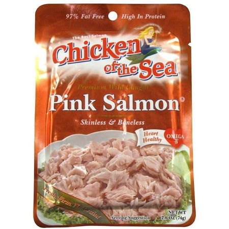 pouch salmon ounce chicken sea pack pink