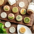 thumbnail image 2 of Decorative HandPressed Cake, 6 Stamps Mooncake, Moon Cake Maker Set for Bakery Home, 2 of 8