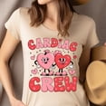 thumbnail image 4 of Cardiac Crew Graphic T-Shirt with Cute Heart Characters, Light Pink, Size 3XL, 4 of 6