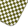 thumbnail image 5 of Olive Green and White Checkerboard Pattern Dish Drying Mat for Kitchen 1 Pack, Ultra Absorbent Microfiber Dishes Drainer Mats,16"x18", 5 of 6