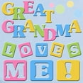 thumbnail image 2 of CafePress - Great Grandma Loves Me Body Suit - Baby Light Bodysuit, Size Newborn - 24 Months, 2 of 4