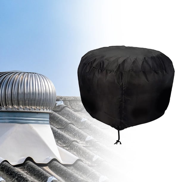 Protector de ventilador de turbina BLESIY cubierta de techo de turbina negro a prueba de polvo pequeño