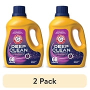 (2 pack) ARM & HAMMER Deep Clean Odor Formula, Liquid Laundry Detergent, 102 fl oz, 68 Loads