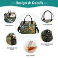 thumbnail image 3 of FORMRS Insulated Lunch Bag for Work School Unisex Large Capacity Cooler with Shoulder Strap, Green Floral Garden, 3 of 6