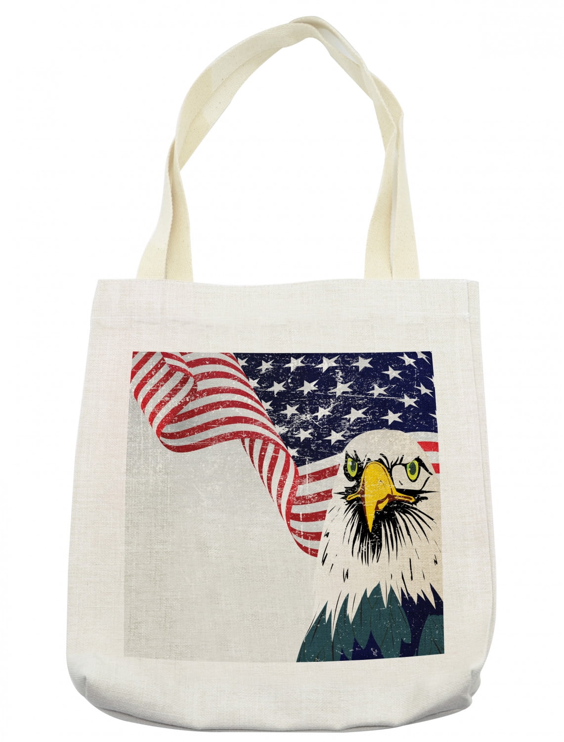 Details about   Reusable Tote Bag 17" X 14" PATRIOTIC COWBOY BOOTS Land of the Free Home Brave 