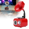 thumbnail image 4 of Retor Speaker,  Control Speaker, Mini Desktop Speaker, Desktop Speaker, Stable For Laptop, Computer, Walnut Color,Pink,Red,Black,Yellow Wood Grain, 4 of 8