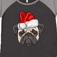 thumbnail image 4 of Inktastic Christmas Pug Dog Santa Women's Plus Size T-Shirt, 4 of 5