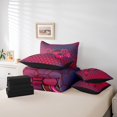 thumbnail image 4 of Erosebridal Gamer Gaming Video Game Bedding Sets Queen Size, Gamepad Print Bed Set, Red, Reversible 7pcs, 4 of 5