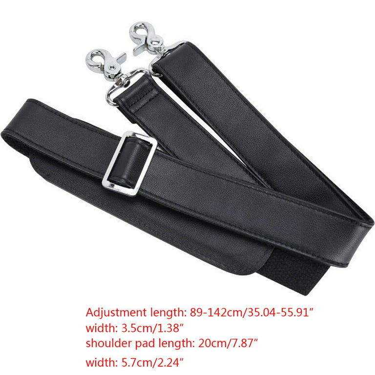 QUSENLON Universal Adjustable Padded Genuine Leather Wide Shoulder