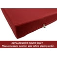 thumbnail image 3 of 4 Pack Savvy Red Water-resistant Covers 18"x16"x4" for Outdoor Patio Seat Cushions, 3 of 7