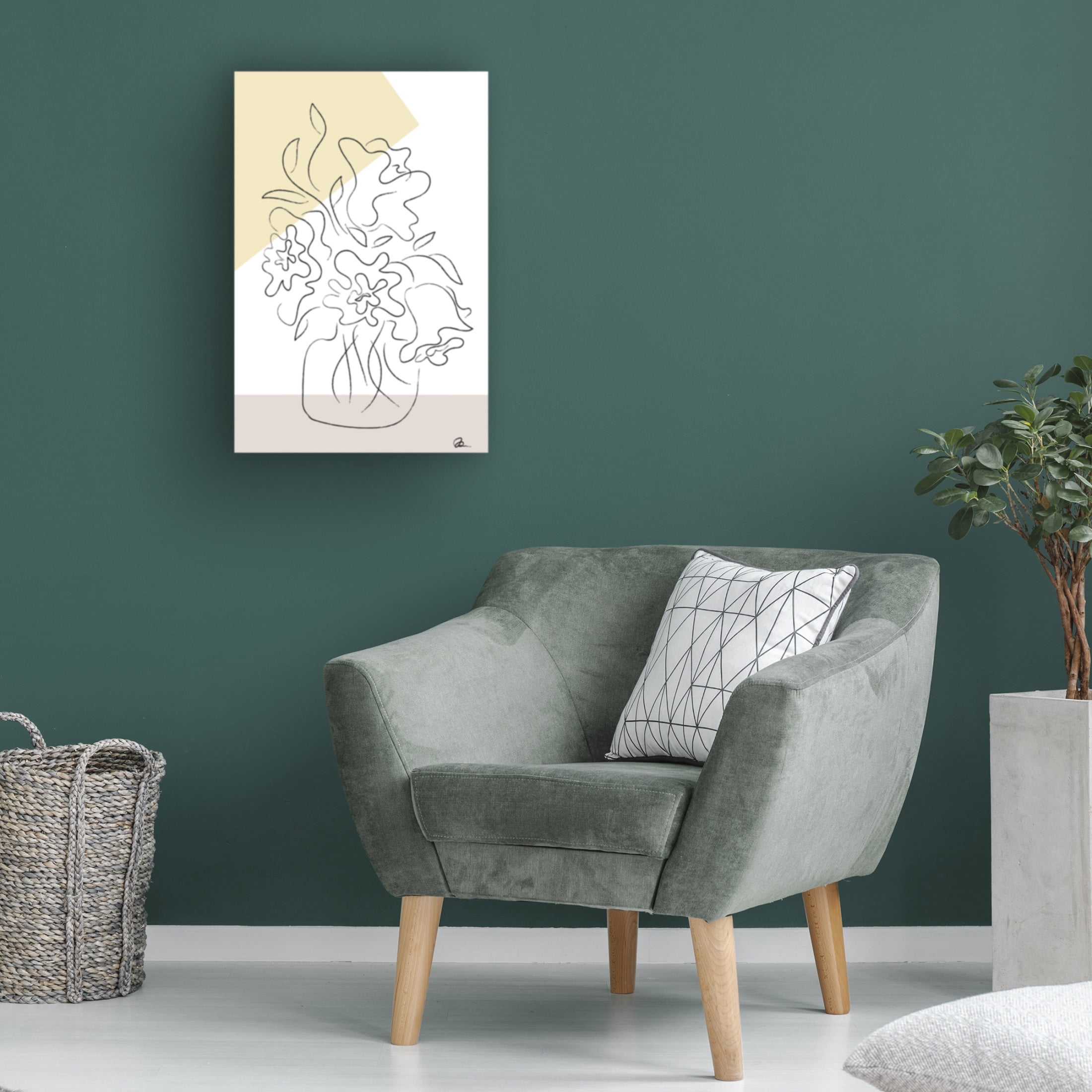 Trademark Fine Art Pictufy Studio Flower Bouquet Modern Canvas Wall Art