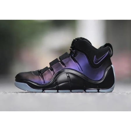 Nike Zoom Lebron IV Black/Varsity Purple-Blue Tint FN6251-001 Men's Size 7