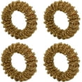 thumbnail image 2 of Fennco Styles Hand Beaded Decorative Napkin Rings, Set of 4 - Gold Glass Beads Napkin Holders for Home, Dining Table, Banquet, Christmas, Holiday Décor and Special Occasion, 2 of 4
