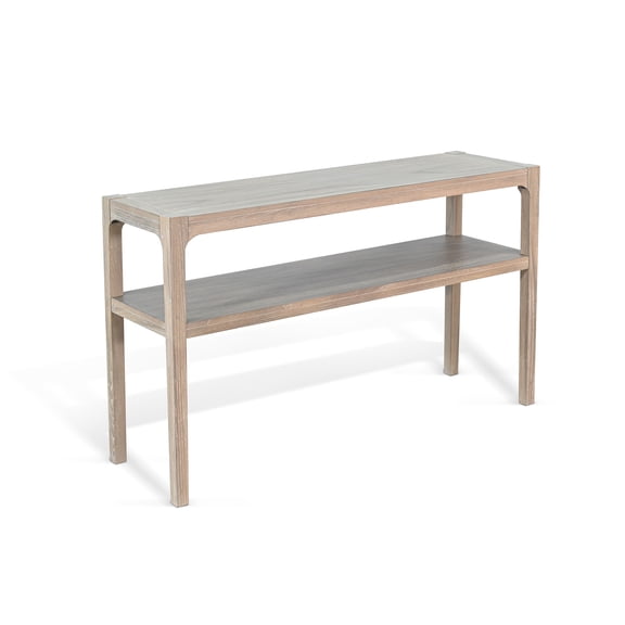 Sunny Designs Wheat Wood Double Tier Sofa Table