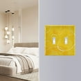 thumbnail image 4 of Yellow Circles and Lines Decorative Light Switch Plates Switch Cover Decorative Wall Plates Ideal for Living Room Kitchen Bedroom and Study, 4 of 8