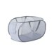 thumbnail image 2 of Cesta plegable de la ropa sucia con dos compartimentos y asas - Cesta grande de malla para el dormitorio, el hogar y el transporte de viaje, 2 of 6