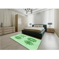 thumbnail image 4 of Ahgly Company Indoor Rectangle Patterned Light Green Area Rugs, 8' x 10', 4 of 6