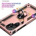 thumbnail image 2 of Case for Samsung Galaxy S22 Ultra Phone Case Samsung S22 Ultra Case, Military Grade, Heavy Duty, with Kickstand Ring, Support Magnet Car Mount for Samsung Galaxy S22 Ultra Case Rose Gold, 2 of 12