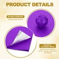 thumbnail image 3 of 5x5 Inch Foil Candy Wrappers, Square Orange Pattern Aluminium Foil Candy Wrapping Paper Purple, 100 Pcs, 3 of 7