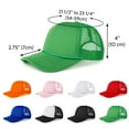 thumbnail image 4 of Toptie 5 Panel Trucker Hat Mesh Back Snapback Hat with Braid for Men & Women-Kelly Green, 4 of 8