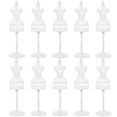thumbnail image 4 of Mannequin Display Models Mini Clothing Stands Doll Clothes Mannequin Sturdy Plastic 21.00X6.50X6.50CM 10Pcs, 4 of 4