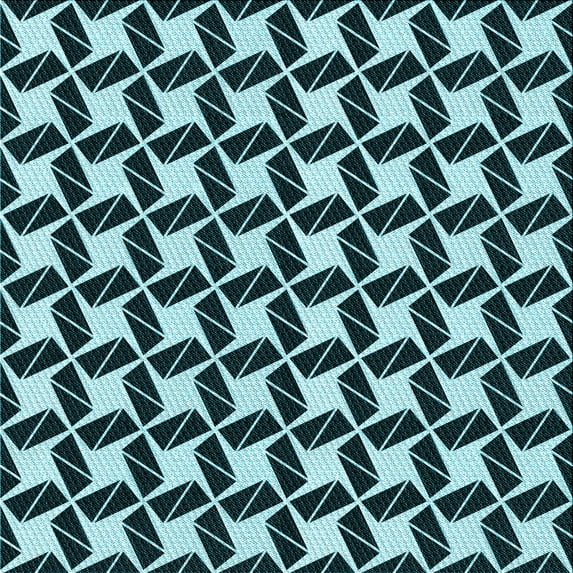 Ahgly Company Machine Washable Indoor Square Transitional Blue Lagoon Blue Area Rugs, 8' Square