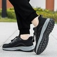 thumbnail image 3 of Rokment Orthopedic Walking Running Shoes for Women Men Seniors Comfortable Mesh Non Slip Work Driving Hiking Climbing Sneakers Black Size 7, 3 of 5