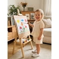 thumbnail image 3 of Cenuakty Toddler 0-3T Girls Summer Outfit Ruffled Hem Button up Short Sleeves T-Shirt and Elastic Shorts Set Cute 2 Piece Clothes, 3 of 9