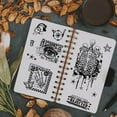 thumbnail image 4 of and Text Background Transparent Clear Stamps Bones Brain Heart Lungs 6x8inch Embossing Stamp Sheets Silicone Clear Stamps Seal for Scrapbooking and Card Making colorful DIY, 4 of 7