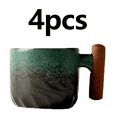 thumbnail image 1 of DEBGFS 4Pcs Espresso Cups Espresso Cups Set Of 4 Double Espresso Cups Gradient Green,gradientgreen, 1 of 3