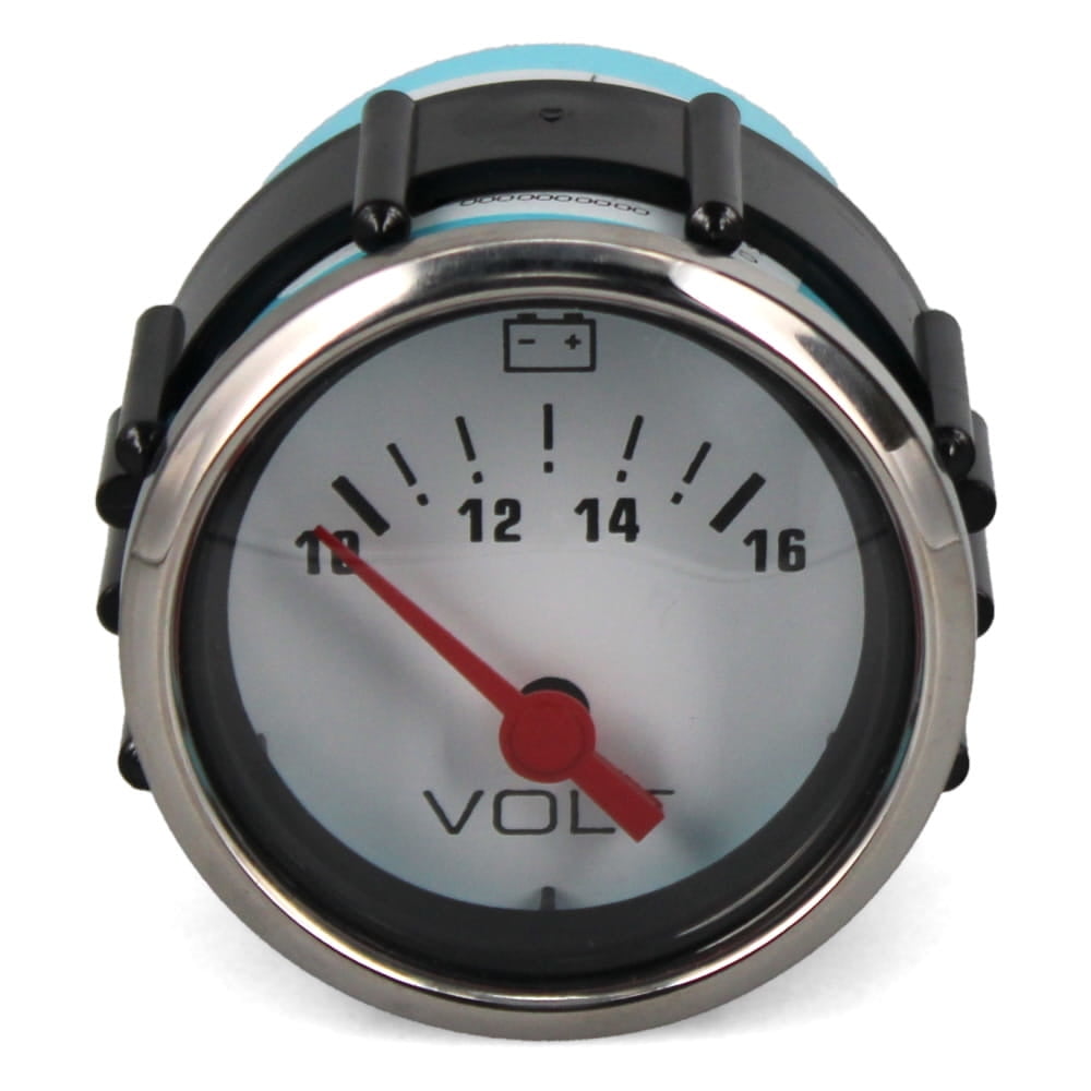 Faria Boat Volt Meter Gauge VP7051A Bayliner 2 Inch Silver White