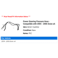 thumbnail image 2 of Power Steering Pressure Hose - Compatible with 2004 - 2006 Scion xA 2005, 2 of 2