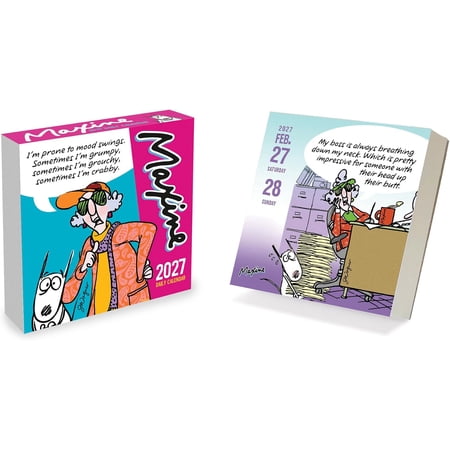 TF Publishing 2027 Maxine Daily Desktop Calendar