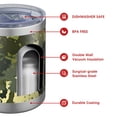 thumbnail image 4 of 12oz Tumblers Green Brown Camo Forest Pattern Vacuum Insulated Stainless Steel Travel Tumbler Cups Mug with Lid and Straw for Beer,Coffee,Beverages with Cleaning Brush for Cold & Hot Drinks, 4 of 5